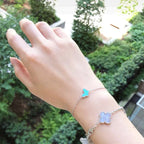 ¡®Loco¡¯BUTTERFLY TURQUOISE BUTTERFLY BRACELET SILVER