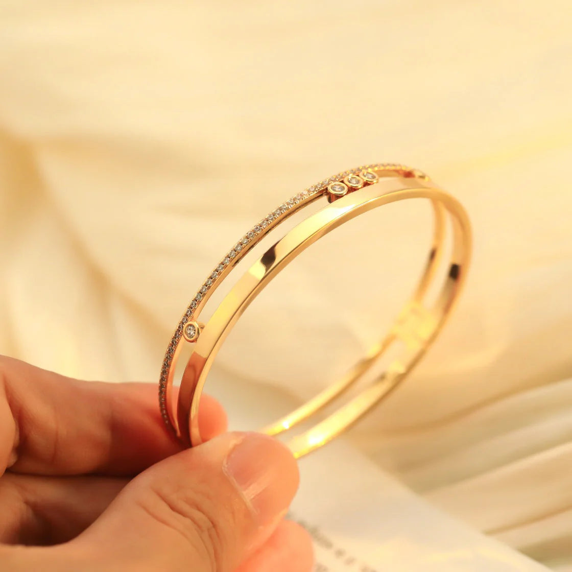 [Loco]Move Romane Diamond Bangle Bracelet
