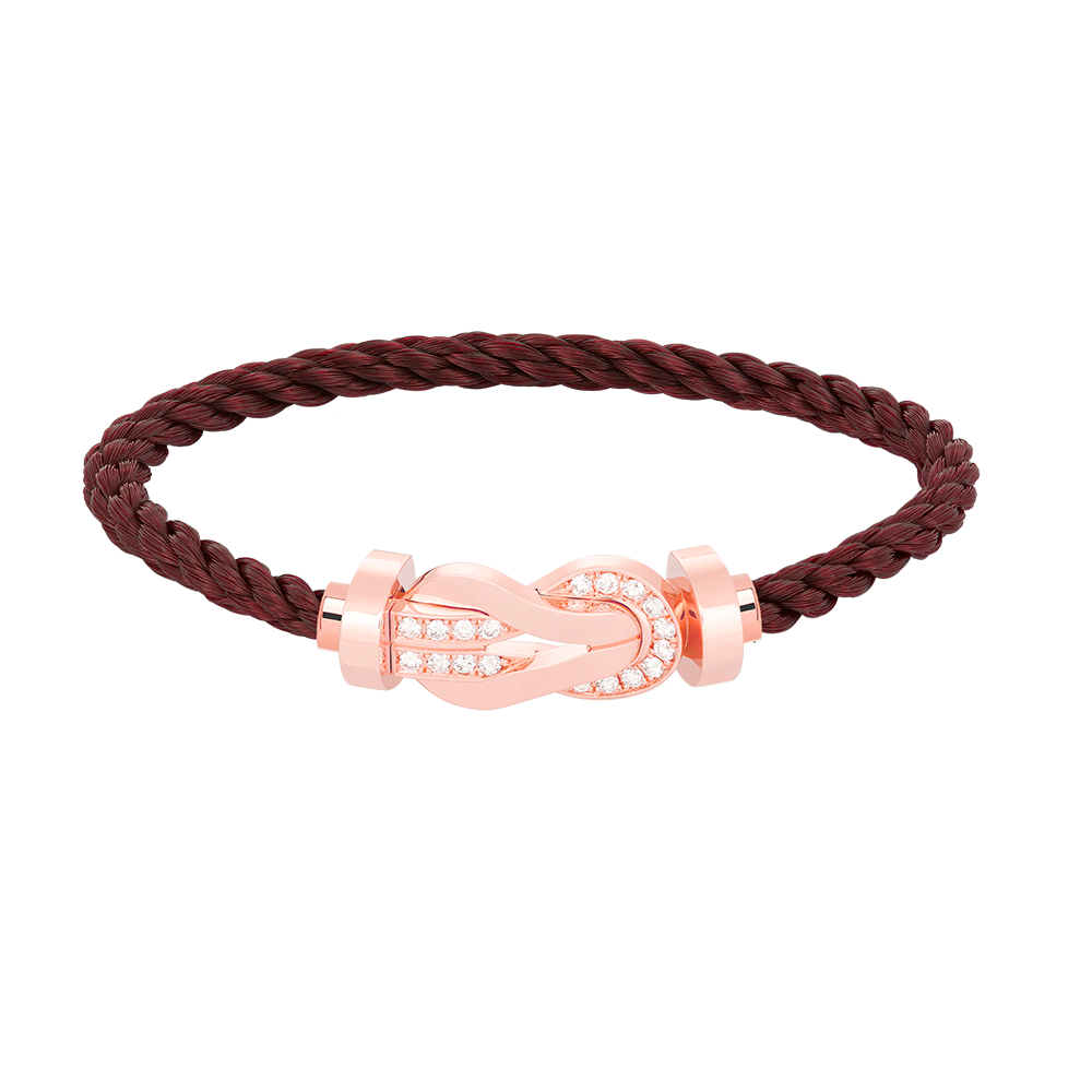 ¡®Loco¡¯CHANCE LARGE 8 FIGURE BUCKLE HALF DIAMOND BRACELET ROSE GOLD