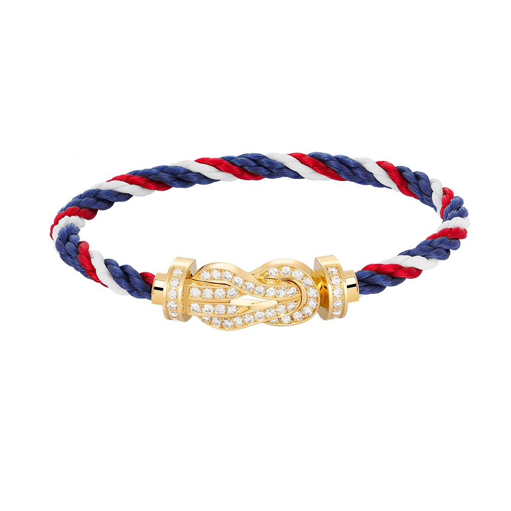 ¡®Loco¡¯CHANCE LARGE 8 FIGURE BUCKLE FULLDIAMOND BRACELET GOLD