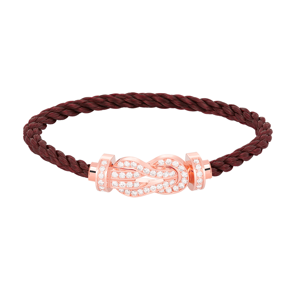 ¡®Loco¡¯CHANCE LARGE 8 FIGURE BUCKLE FULL DIAMOND BRACELET ROSE GOLD