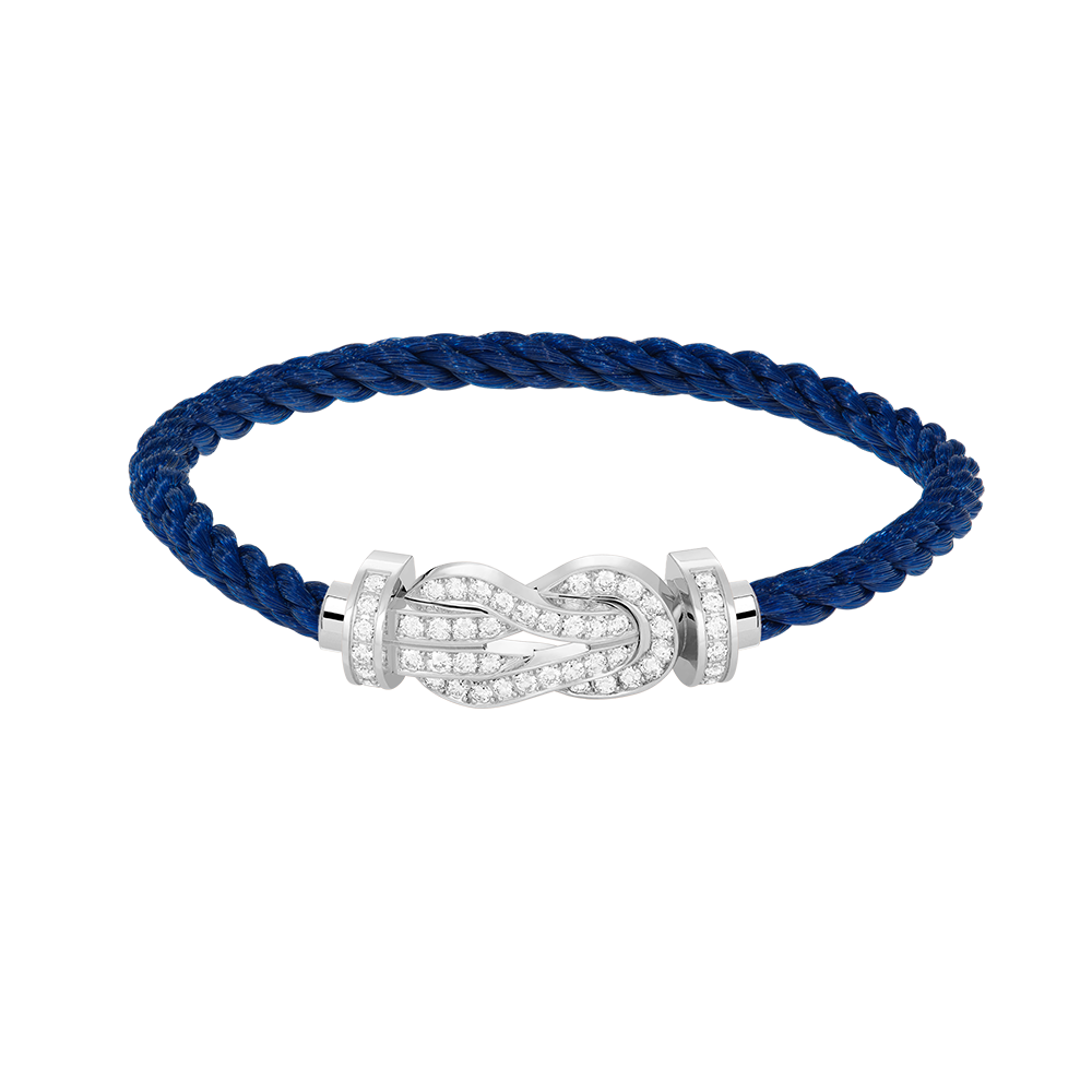 ¡®Loco¡¯CHANCE LARGE 8 FIGURE BUCKLE FULL DIAMOND BRACELET SILVER