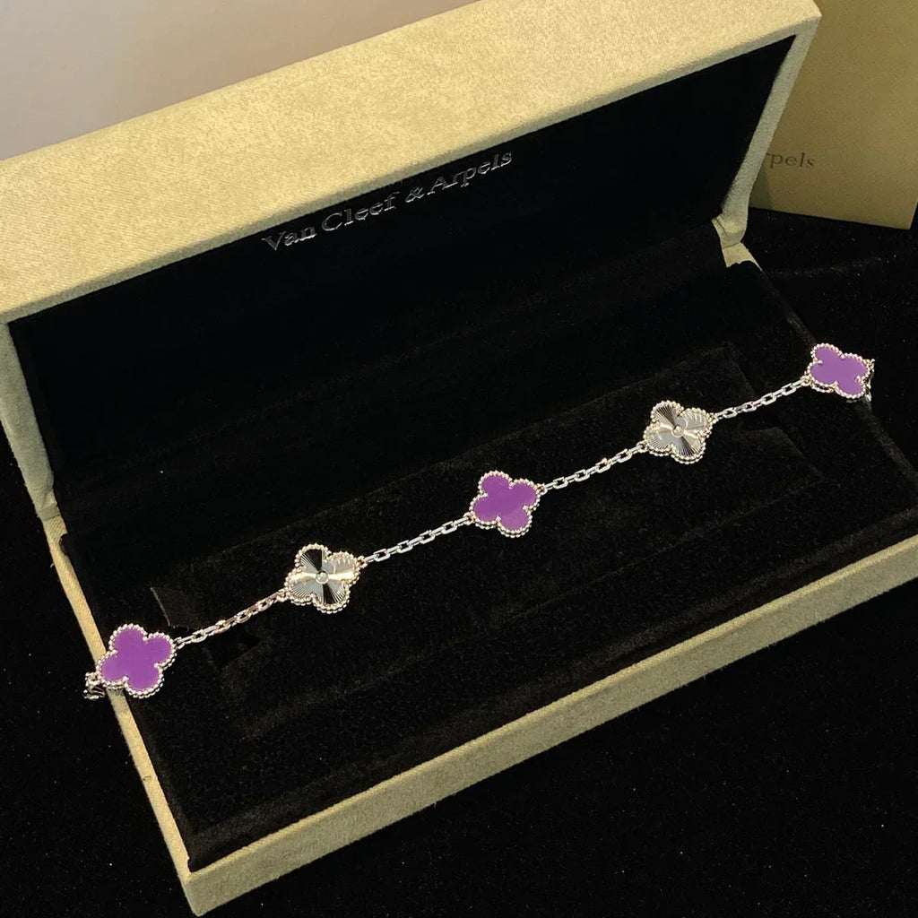 [Loco]New  CLOVER 5 MOTIF VIOLET BRACELET COLLECTION