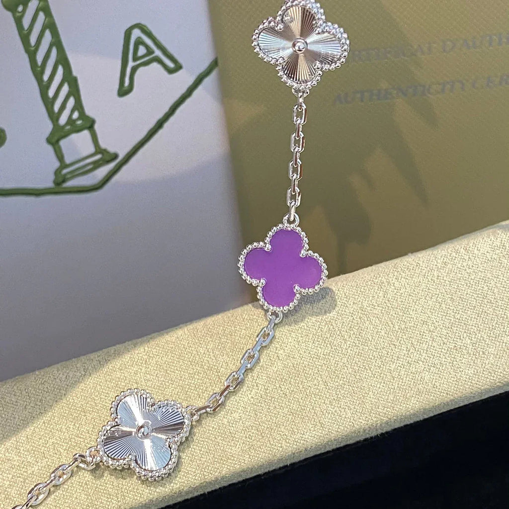 [Loco]New  CLOVER 5 MOTIF VIOLET BRACELET COLLECTION