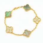 [Loco]New CLOVER 5 MOTIF GRAY MOP BRACELET COLLECTION