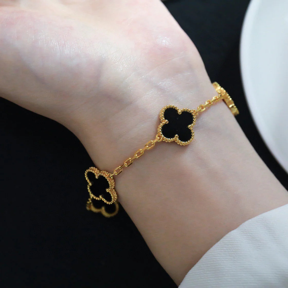 [Loco]New CLOVER 5 MOTIF ONYXS BRACELET COLLECTION