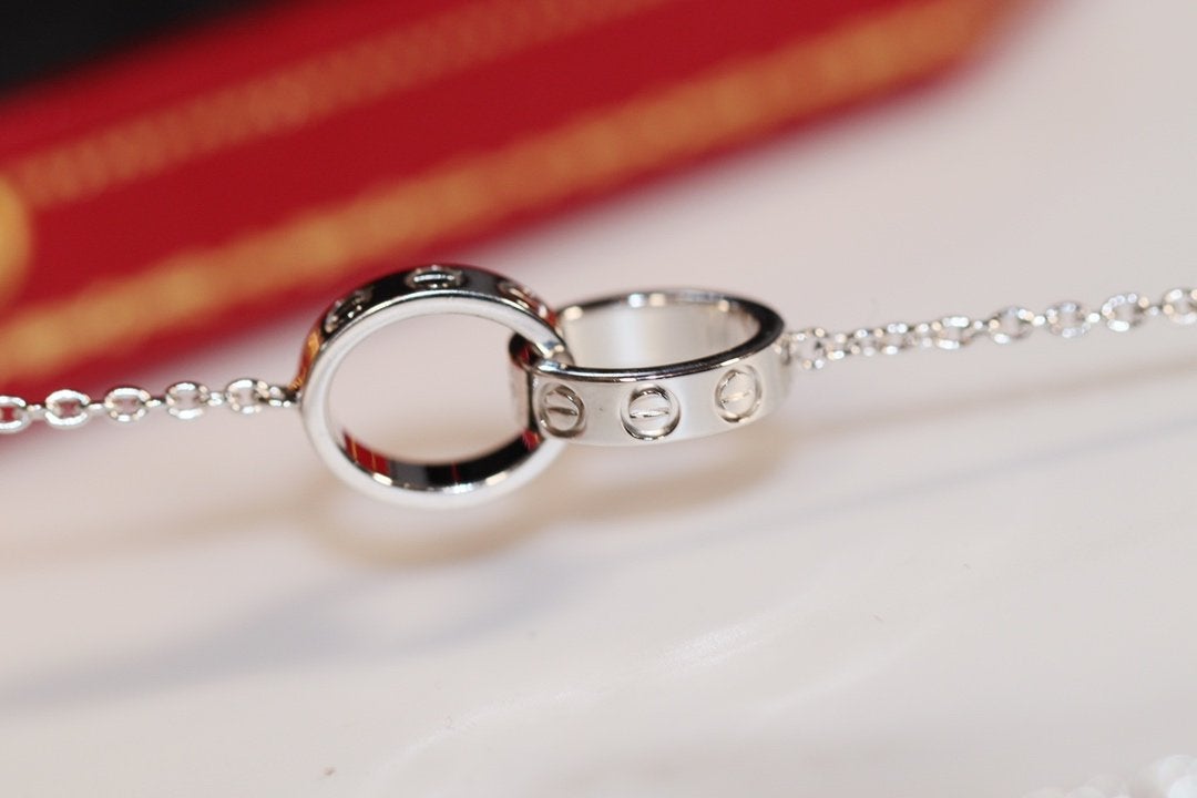 ¡®Loco¡¯LOVE NECKLACE PINK GOLD AND SILVER