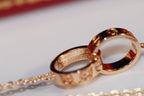 ¡®Loco¡¯LOVE NECKLACE PINK GOLD AND SILVER