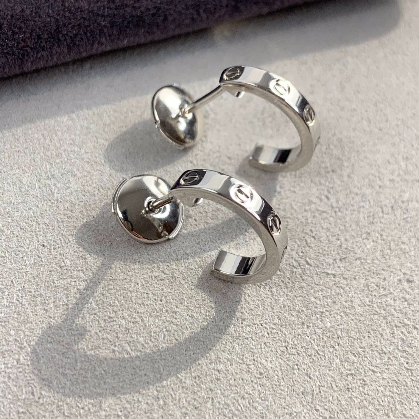 ¡®Loco¡¯LOVE EARRINGS 2.65MM SILVER