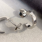 ¡®Loco¡¯LOVE EARRINGS 2.65MM SILVER