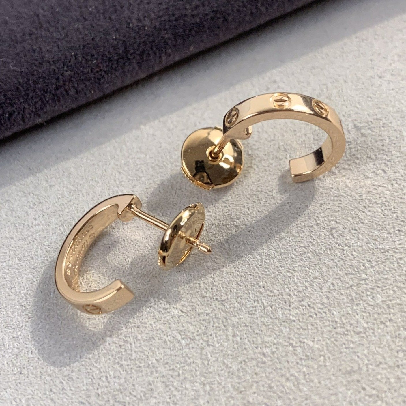 ¡®Loco¡¯LOVE EARRINGS 2.65MM PINK GOLD