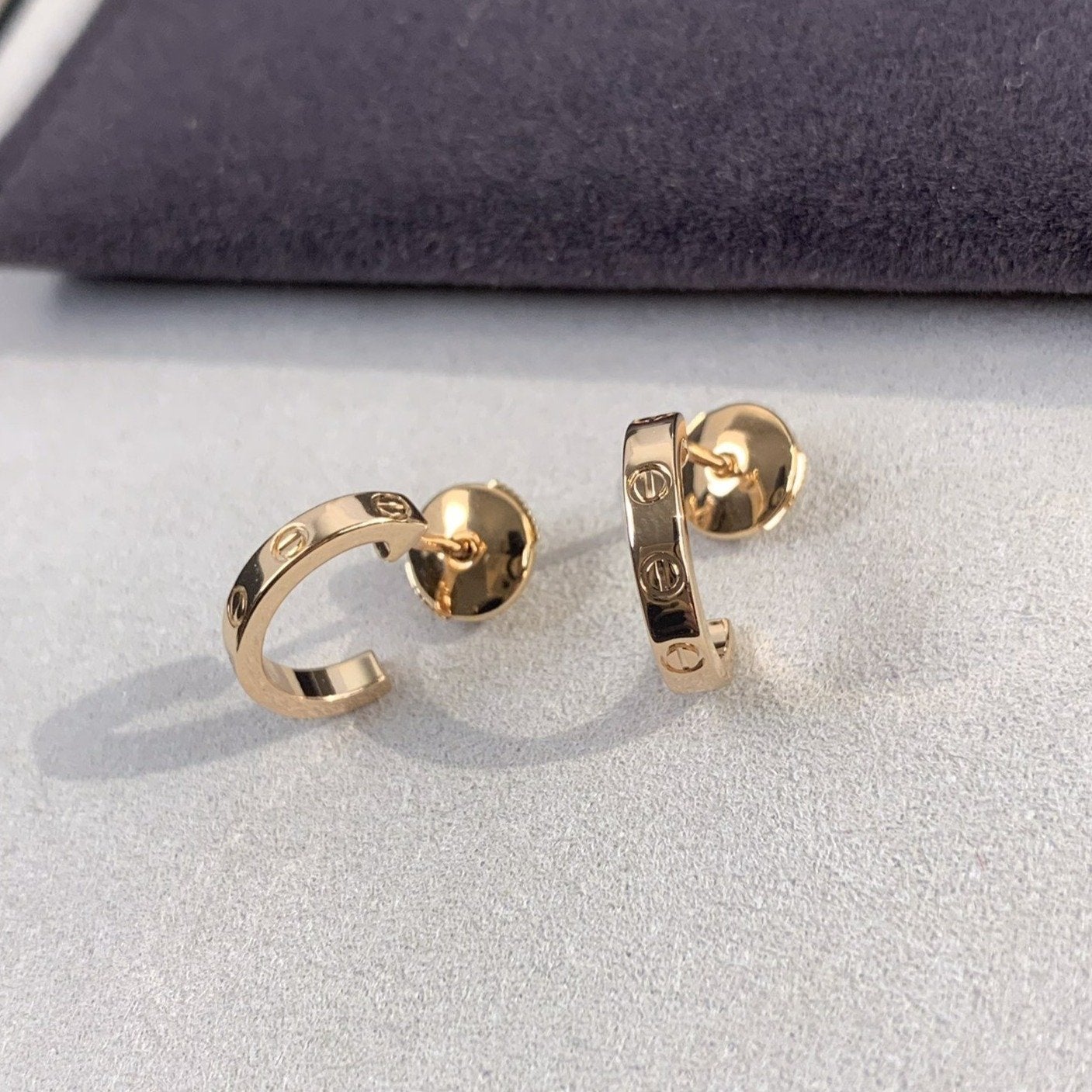 ¡®Loco¡¯LOVE EARRINGS 2.65MM PINK GOLD