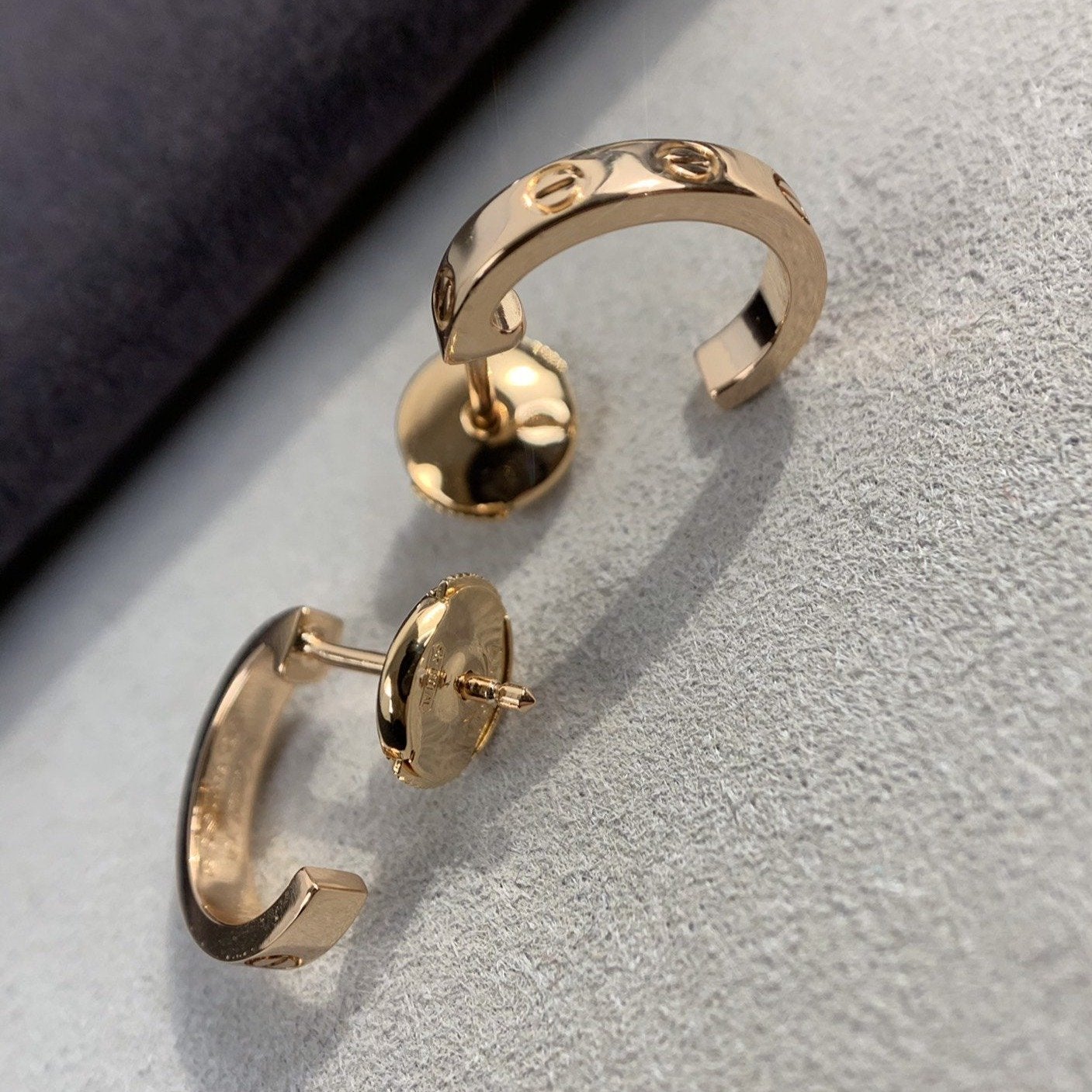 ¡®Loco¡¯LOVE EARRINGS 2.65MM PINK GOLD