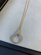 ¡®Loco¡¯JUSTE NECKLACE PINK GOLD DIAMONDS