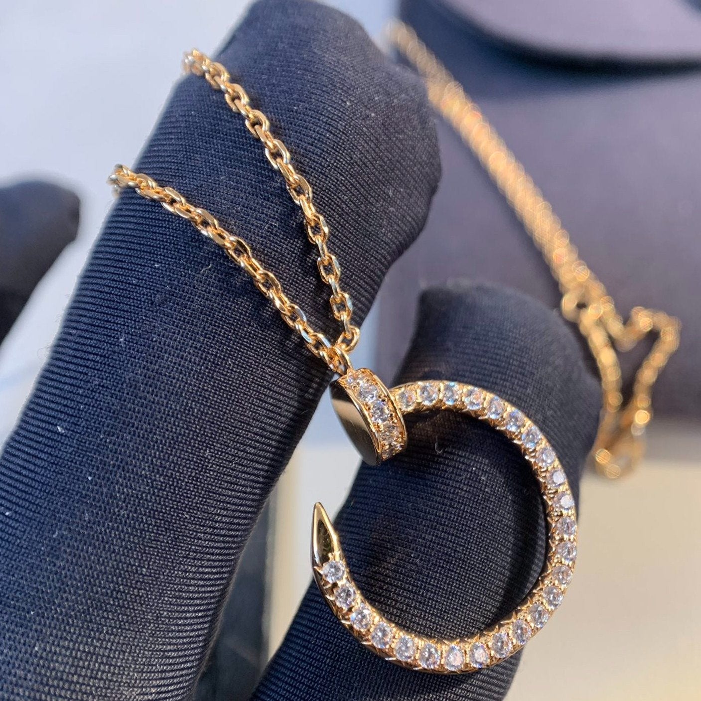 ¡®Loco¡¯JUSTE NECKLACE PINK GOLD DIAMONDS