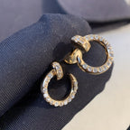 ¡®Loco¡¯JUSTE EARRINGS GOLD DIAMONDS