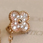 ¡®Loco¡¯CLOVER MEDIUM 1 MOTIFS FUll DIAMOND EARRINGS