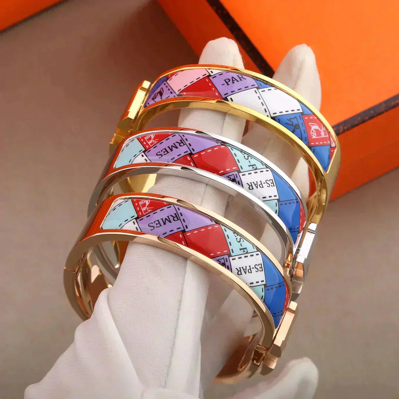 ¡®Loco¡¯H BRACELET DOTTED BORDER 12MM