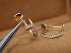 ¡®Loco¡¯JUSTE EARRINGS 12.75MM PINK GOLD DIAMOND