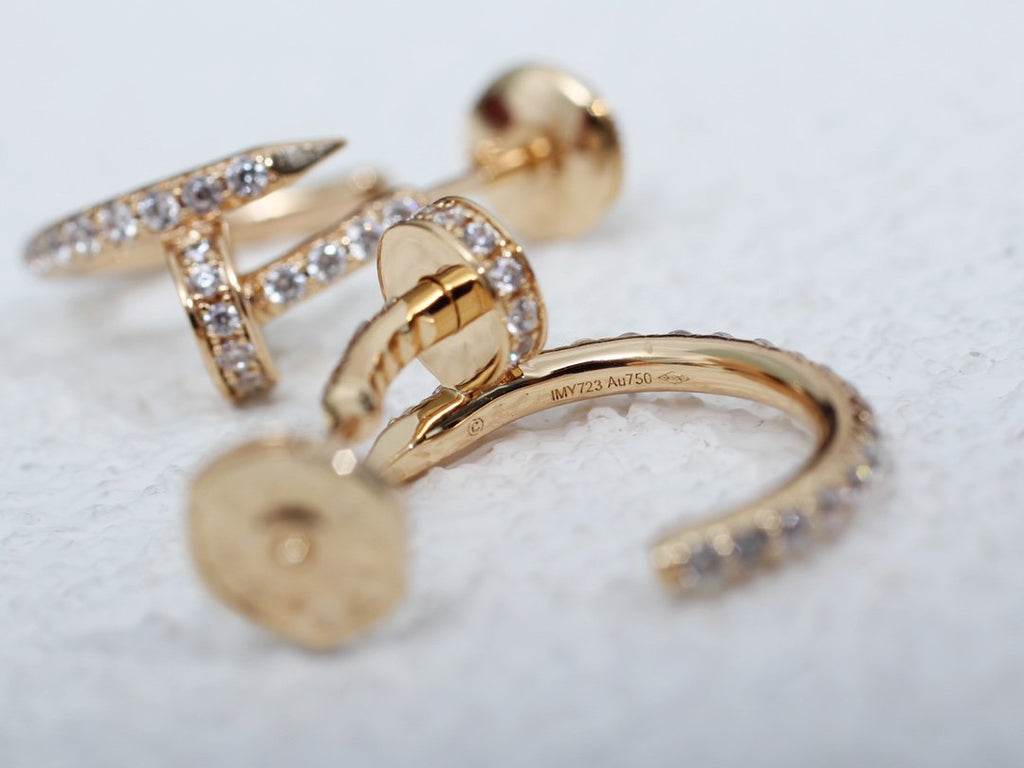 ¡®Loco¡¯JUSTE EARRINGS 12.75MM PINK GOLD DIAMOND
