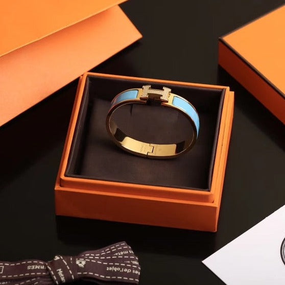 ¡®Loco¡¯H CLOUD BLUE BRACELET GOLD DIAMOND