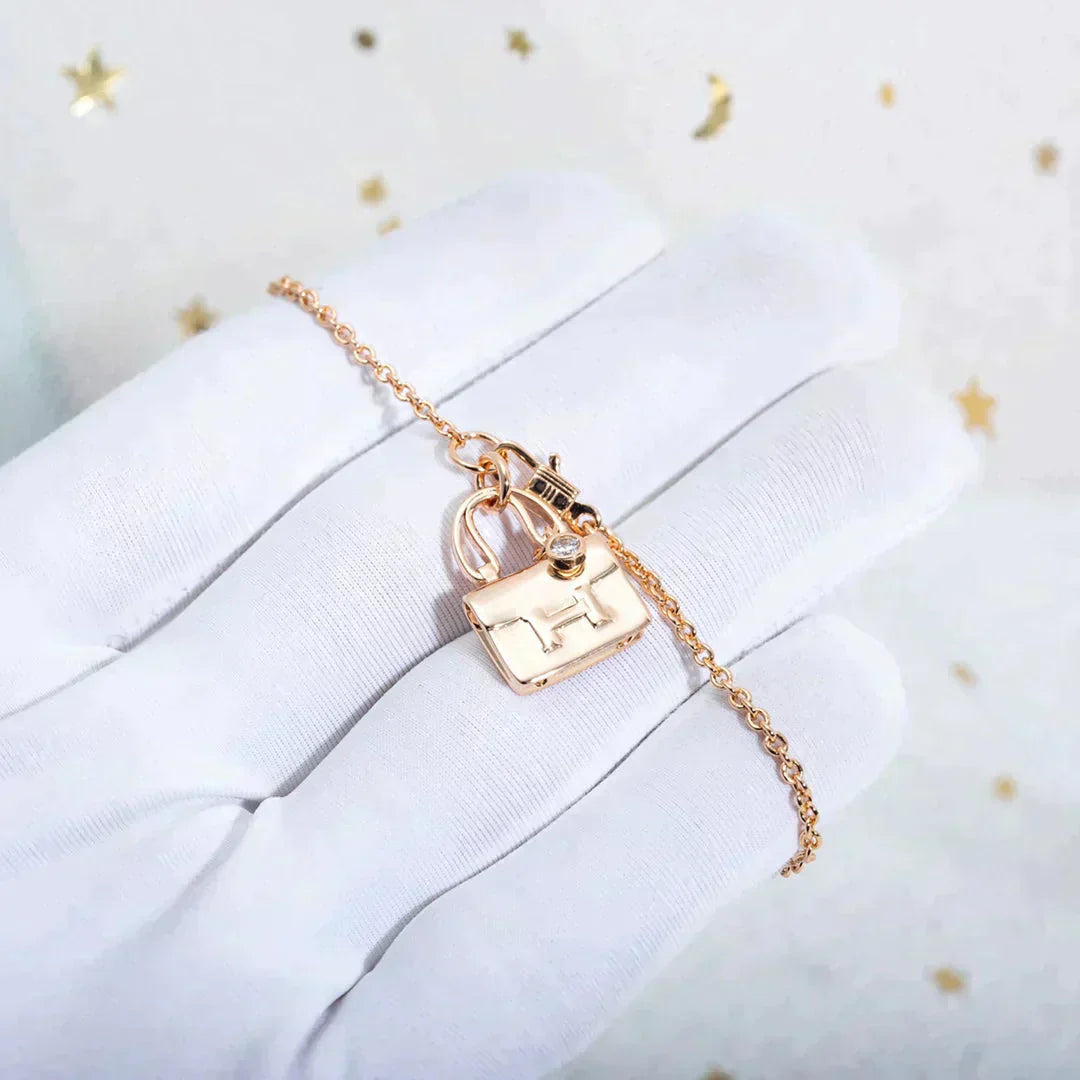¡®Loco¡¯AMULETTE PEDANT ROSE GOLD NECKLACE
