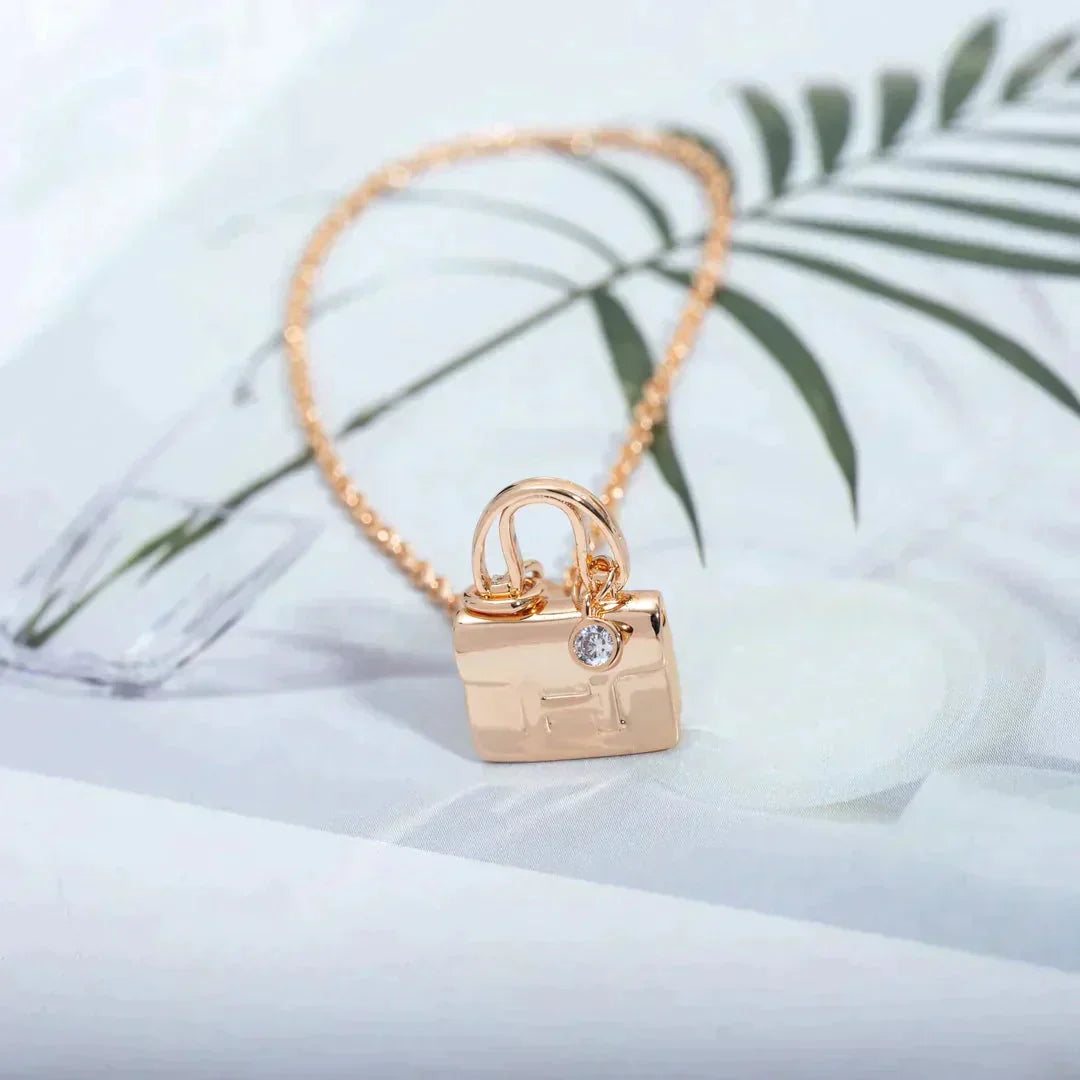 ¡®Loco¡¯AMULETTE PEDANT ROSE GOLD NECKLACE