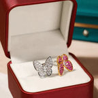 ¡®Loco¡¯TWIN BUTTERFLY DIAMOND RING