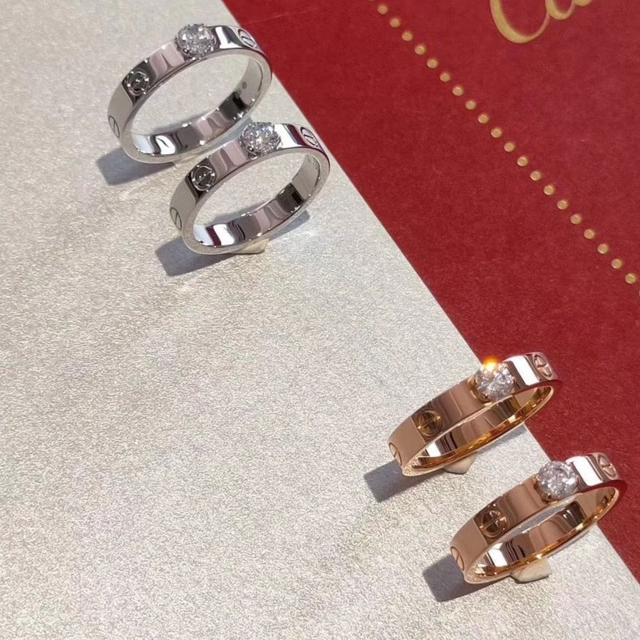 ¡®Loco¡¯LOVE RING 3.6MM 1 BIG DIAMOND