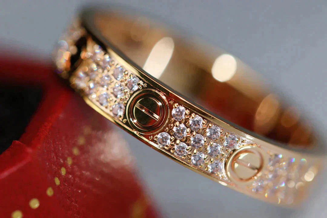 ¡®Loco¡¯LOVE RING 3.6MM DIAMOND PAVED
