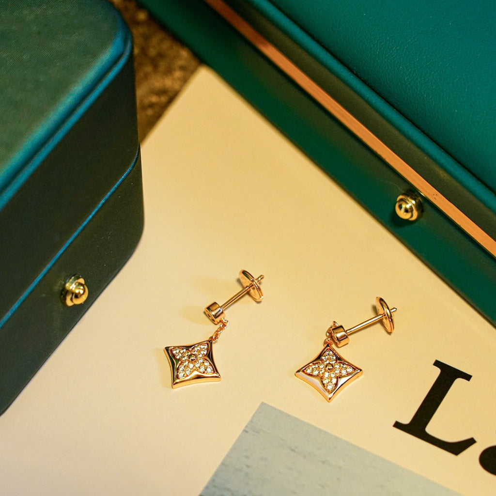 ¡®Loco¡¯STAR DIAMONDS EARRINGS GOLD