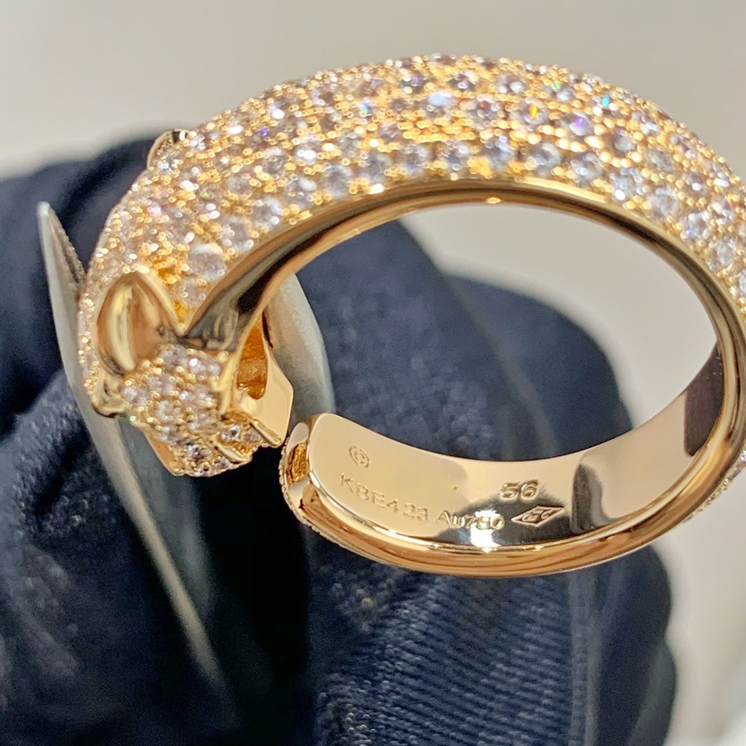 ¡®Loco¡¯PANTHERE PINK GOLD DIAMOND RING