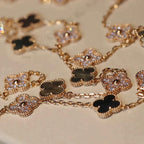 ¡®Loco¡¯CLOVER 20 MOTIFS DARK MOP DIAMOND  NECKLACE