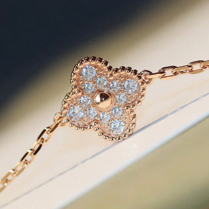 ¡®Loco¡¯CLOVER 20 MOTIFS DARK MOP DIAMOND  NECKLACE
