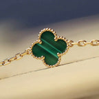 ¡®Loco¡¯CLOVER 20 MOTIFS MALACHITE DIAMOND NECKLACE