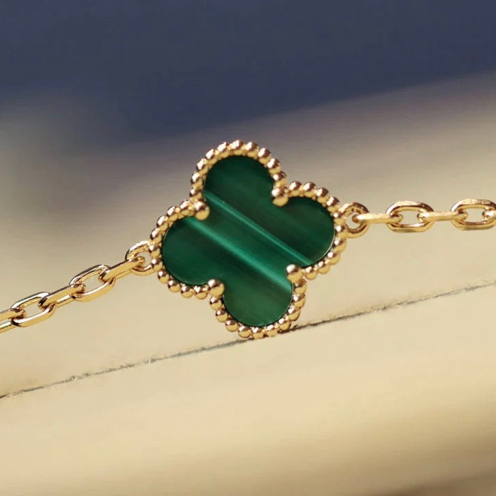 ¡®Loco¡¯CLOVER 20 MOTIFS MALACHITE GOLD
