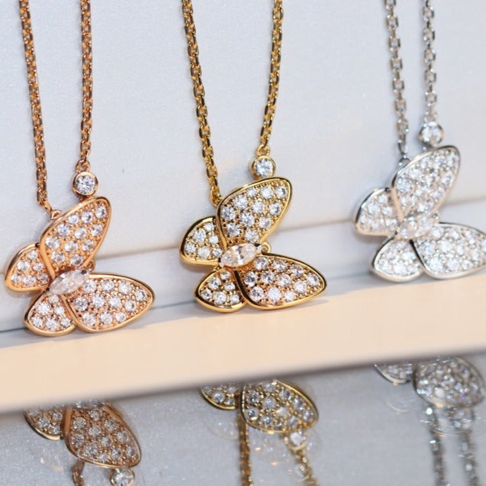 ¡®Loco¡¯BUTTERFLY DIAMOND NECKLACE