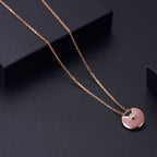 ¡®Loco¡¯AMULETTE ROSE GOLD PINK MOP NECKLACE