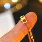 ¡®Loco¡¯STAR AND SUN DIAMOND PINK GOLD NECKLACE