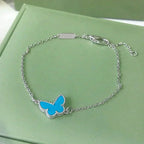 ¡®Loco¡¯BUTTERFLY TURQUOISE BUTTERFLY BRACELET SILVER
