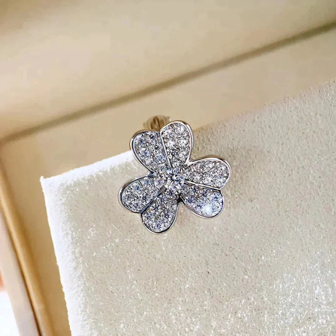 ¡®Loco¡¯CLOVER COMOS DIAMOND EARRINGS SILVER