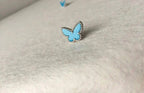 ¡®Loco¡¯BUTTERFLY TURQUOISE EARRINGS SILVER