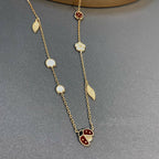 ¡®Loco¡¯LUCKY SPRING 15 MOTIFS GOLD NECKLACE