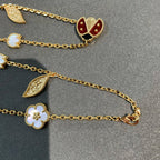 ¡®Loco¡¯LUCKY SPRING 15 MOTIFS GOLD NECKLACE
