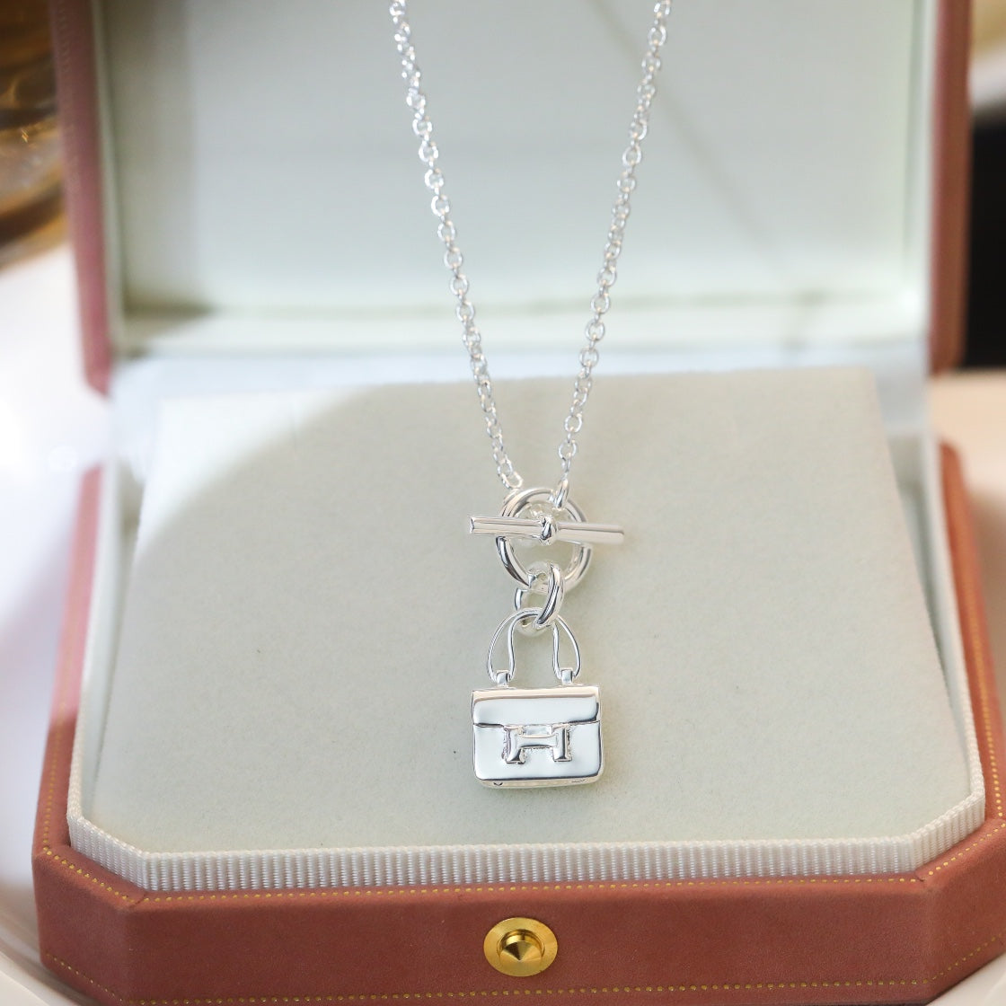¡®Loco¡¯POP H PEDANT SILVER NECKLACE