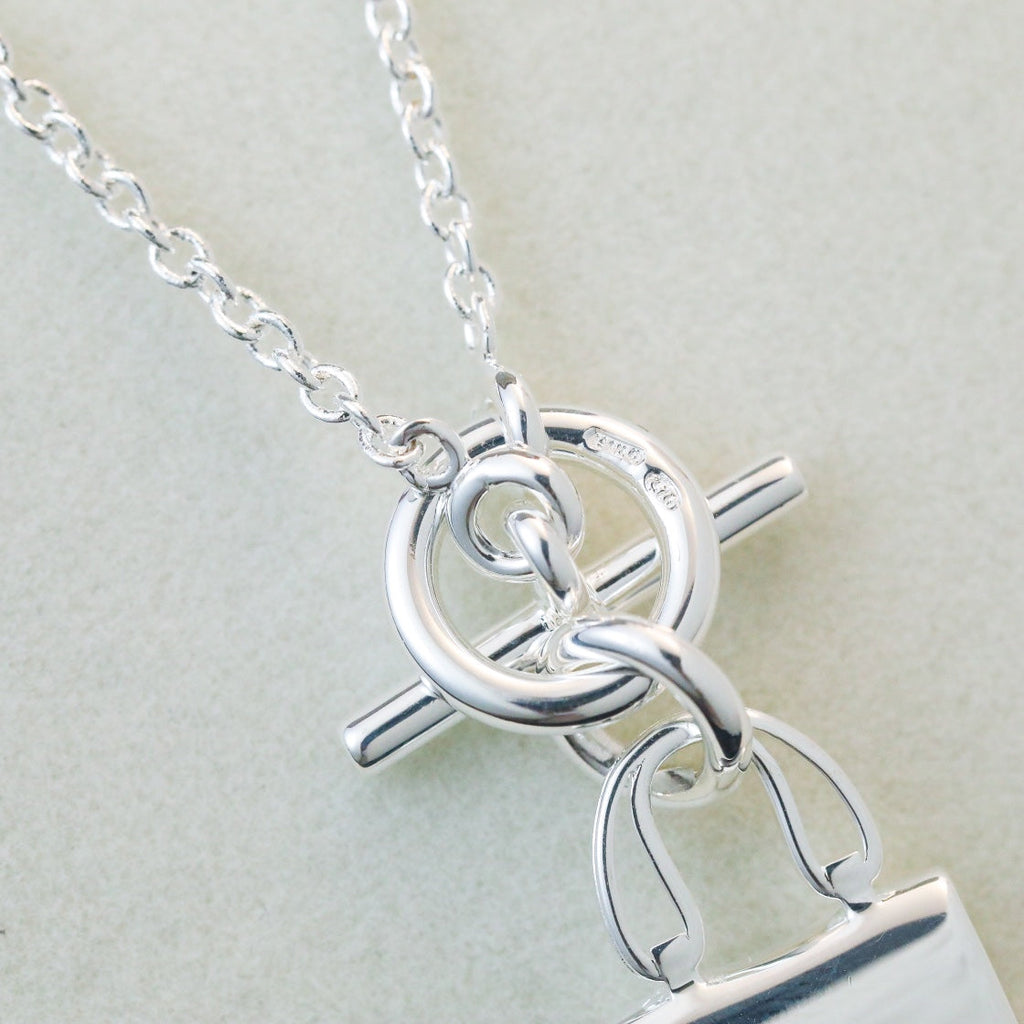 ¡®Loco¡¯POP H PEDANT SILVER NECKLACE
