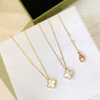 ¡®Loco¡¯CLOVER MINI 9.5MM WHITE MOTHER-OF-PEARL NECKLACE
