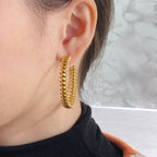 ¡®Loco¡¯CLASH HOOP EARRINGS