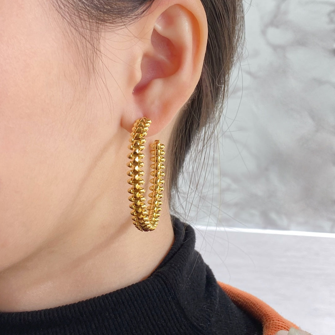 ¡®Loco¡¯CLASH HOOP EARRINGS