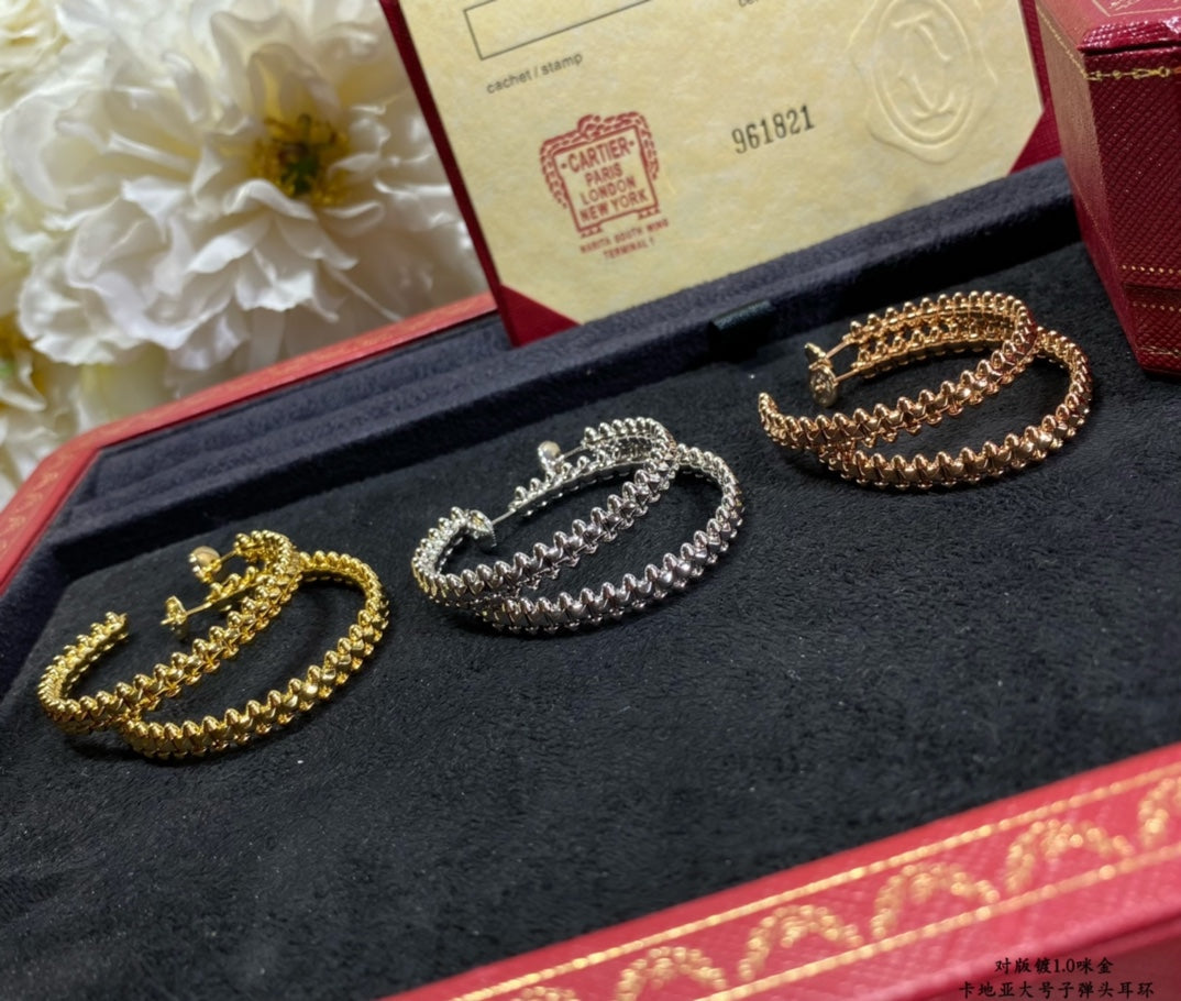 ¡®Loco¡¯CLASH LARGE HOOP EARRINGS